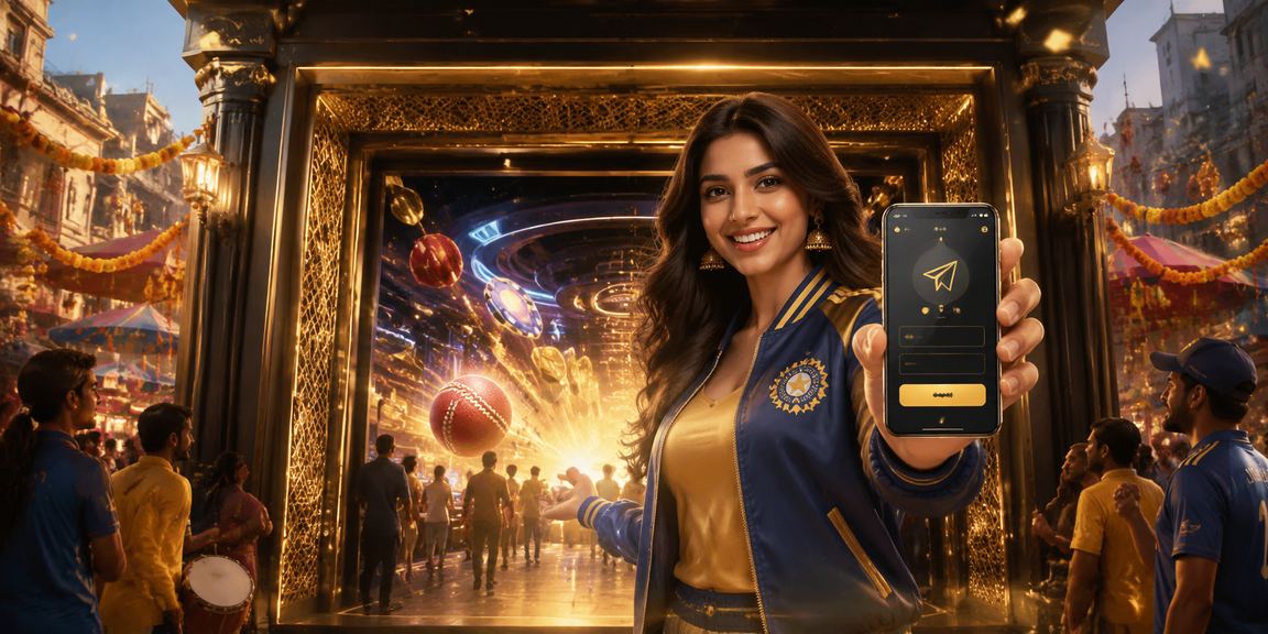 Player enjoying cricket betting on mobile at 1850