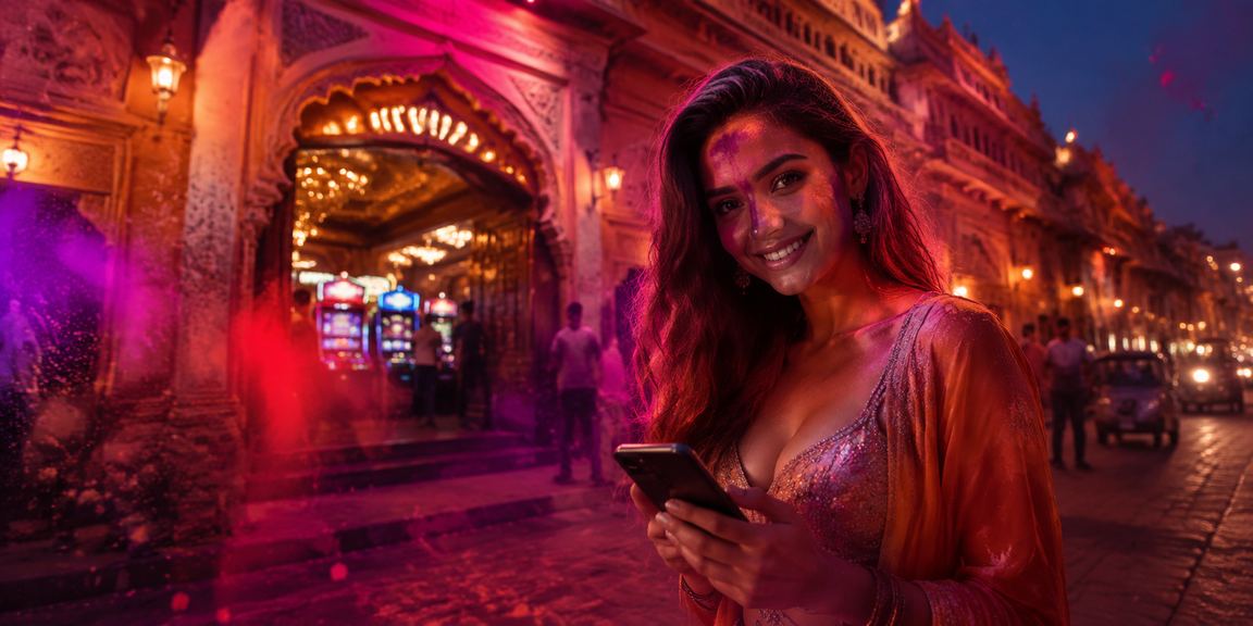 Celebrating Holi festival while playing rummy online in Jaipur