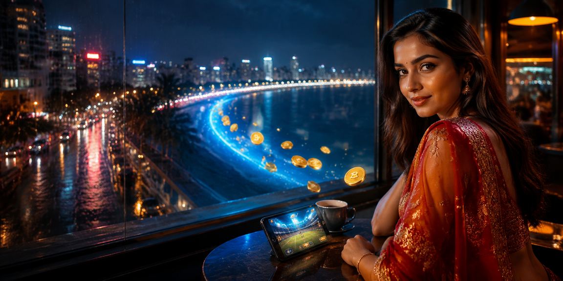 Evening view of Mumbai with entertainment and online betting